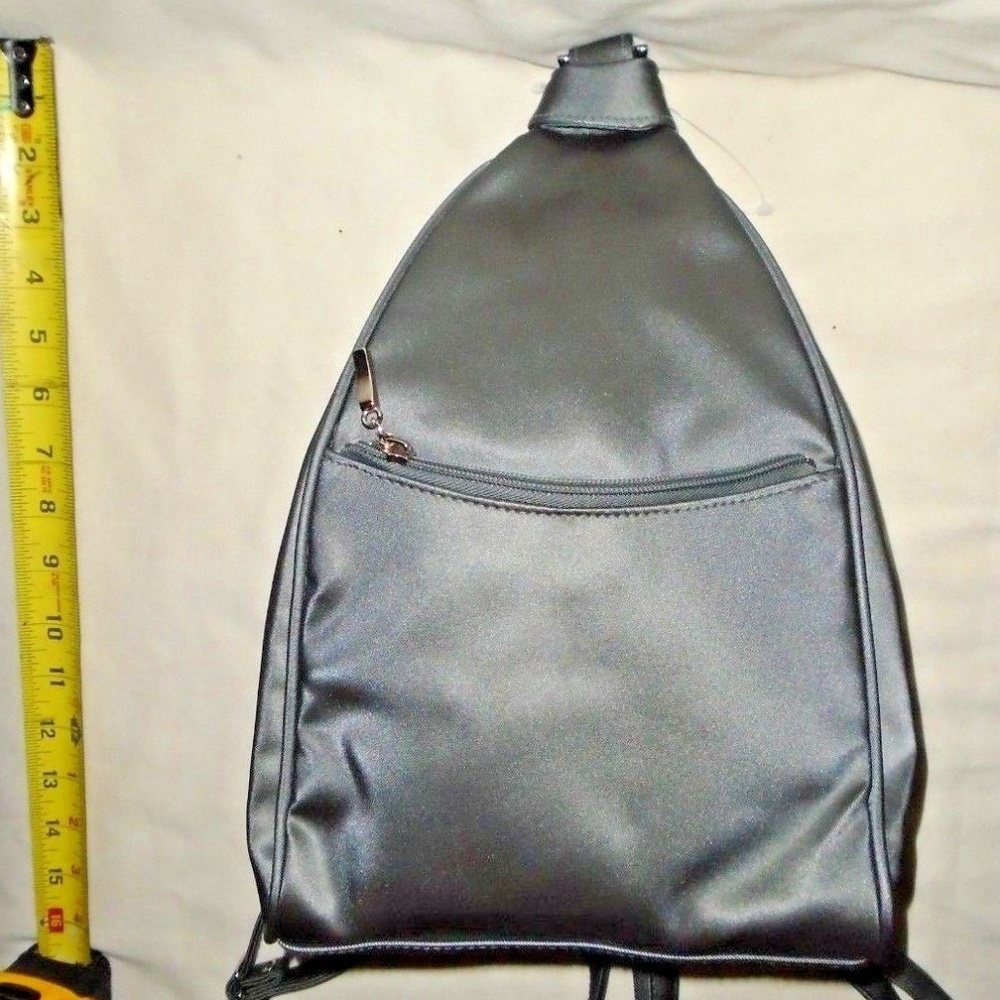 Vintage Bentley Shiny Metallic Backpack Purse Bag - Picture 2 of 7